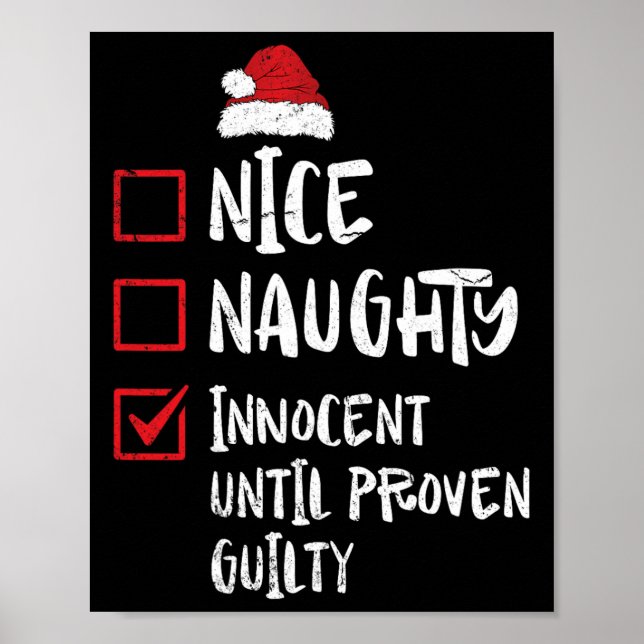 Snygg nocent tills Beven Guilty Christma Poster (Framsidan)