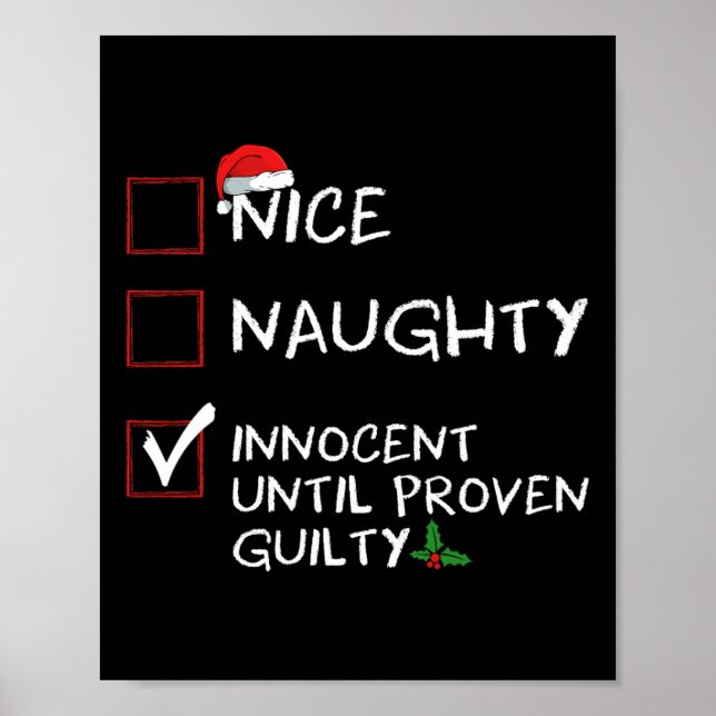 Snygg nocent tills Beven Guilty Christma Poster (Framsidan)