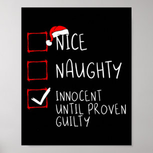 Snygg nocent tills Beven Guilty Christma Poster