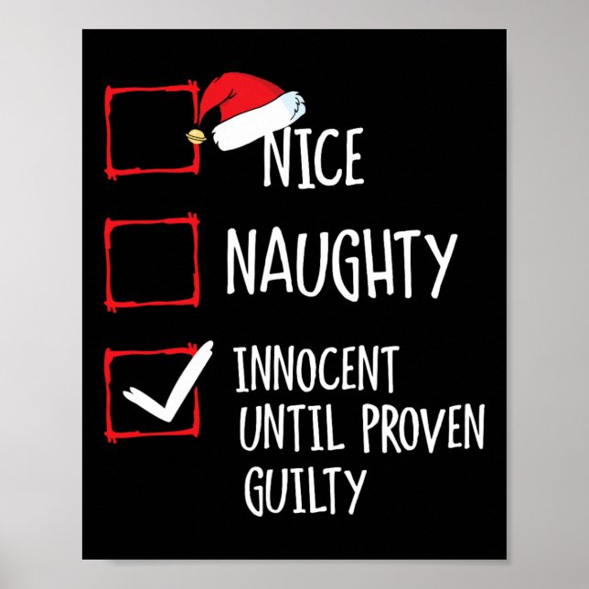 Snygg nocent tills Beven Guilty Christma Poster (Framsidan)