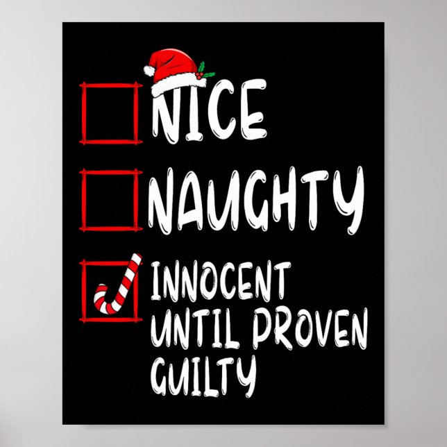 Snygg nocent tills Beven Guilty Christma Poster (Framsidan)