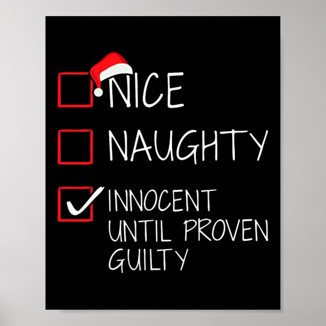Snygg nocent tills Beven Guilty Christma Poster (Framsidan)