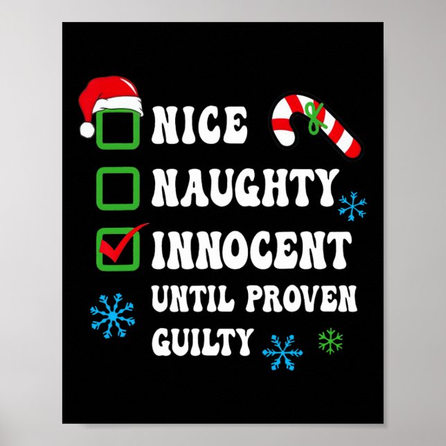 Snygg nocent tills Beven Guilty Christma Poster (Framsidan)