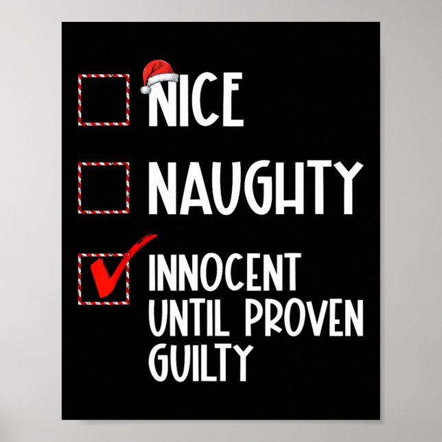 Snygg nocent tills Beven Guilty Christma Poster (Framsidan)