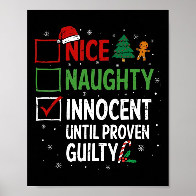 Snygg nocent tills Beven Guilty Christma Poster (Framsidan)