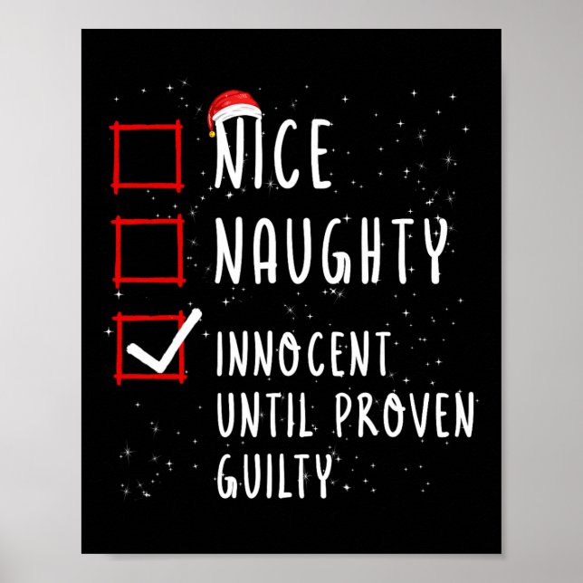 Snygg nocent tills Beven Guilty Christma Poster (Framsidan)