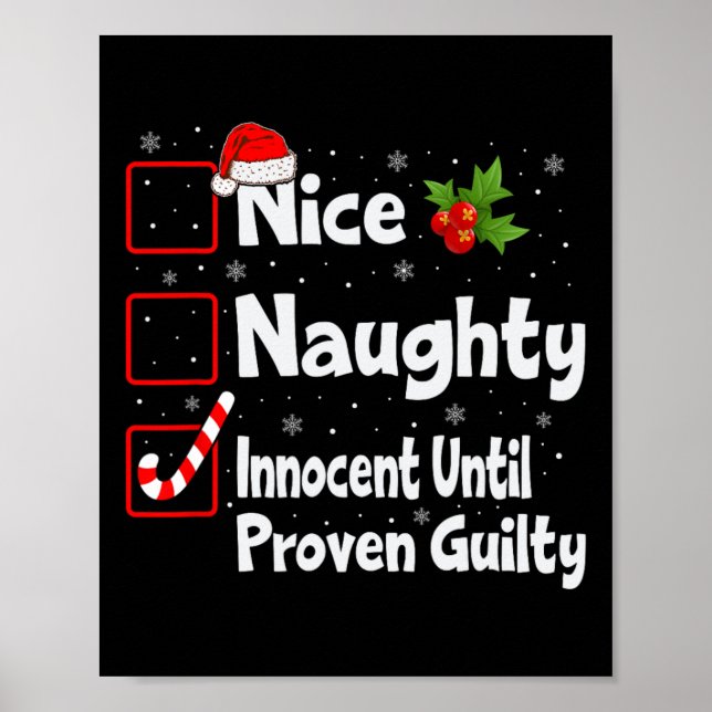 Snygg nocent tills Beven Guilty Christma Poster (Framsidan)