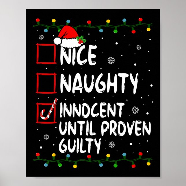Snygg nocent tills Beven Guilty Christma Poster (Framsidan)