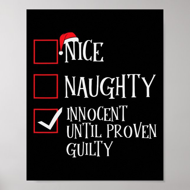 Snygg nocent tills Beven Guilty Christma Poster (Framsidan)