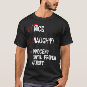 Snygg nocent tills Beven Guilty Christma T Shirt