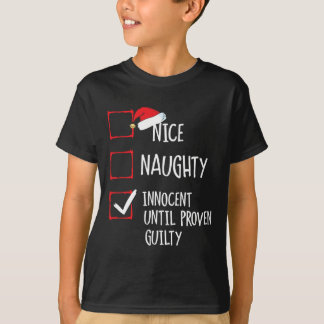 Snygg nocent tills Beven Guilty Christma T Shirt