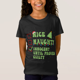 Snygg nocent tills Beven Guilty Christma T Shirt