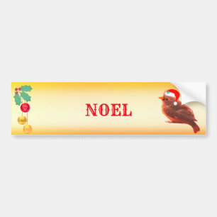 Snygg Noel Bird Bildekal
