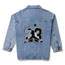 Snygg nummer 23 basketboll denim jacka