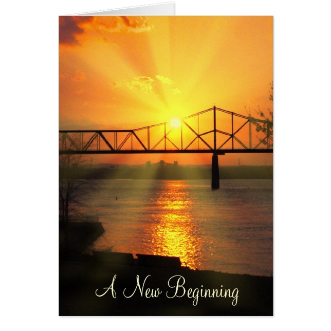 Snygg ny dag hälsningskort (Framsidan)