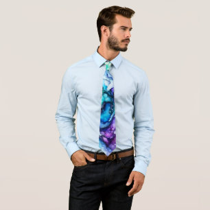 Snygg och Abstrakt Pastel Art Neck Tie Slips