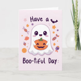 Snygg och läskig halloween-kort – Retro neon A Kort