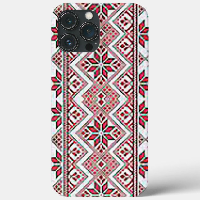 Snygg och originell Tatreez Skriv ut iphone case (Baksida)