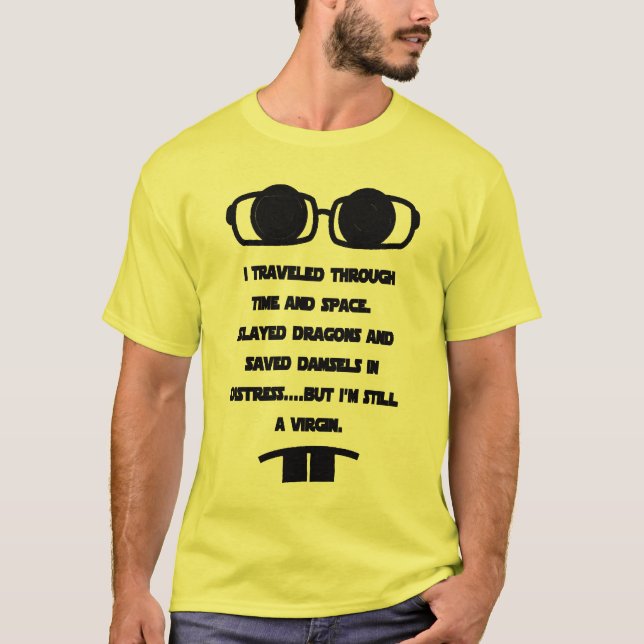 Snygg och rolig nördfrack tee shirt (Framsida)