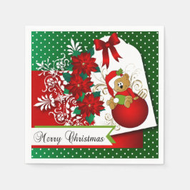 Snygg och Roligt God jul Bear Pappersservett