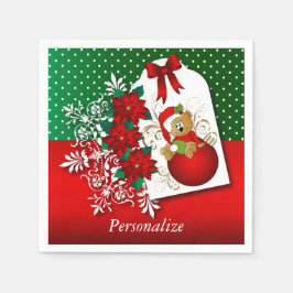 Snygg och Roligt God jul Bear Pappersservett