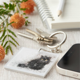 Snygg och Trendig Black Cat Distress Photo