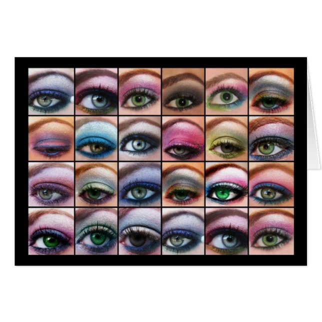 Snygg Öga Hälsningskort (Framsidan Horizontal)
