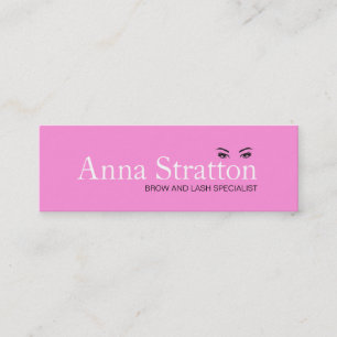 Snygg Ögon Rosa Lash and Brows Mini Visitkort
