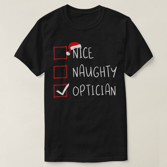 Snygg Optician-jullista Julafton Santa Cl T Shirt (Design framsida)