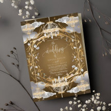 Snygg Opulent Guld och Crystals Bröllop