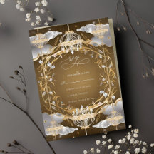 Snygg Opulent Guld och Crystals Bröllop