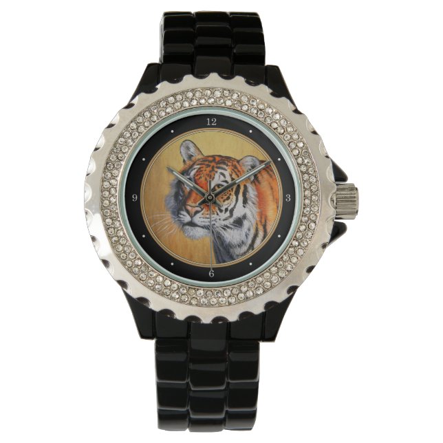 Snygg Orange Bengal Tiger Armbandsur (Framsida)