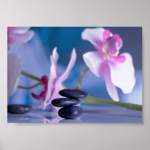 Snygg Orchid, Zen Stones Poster