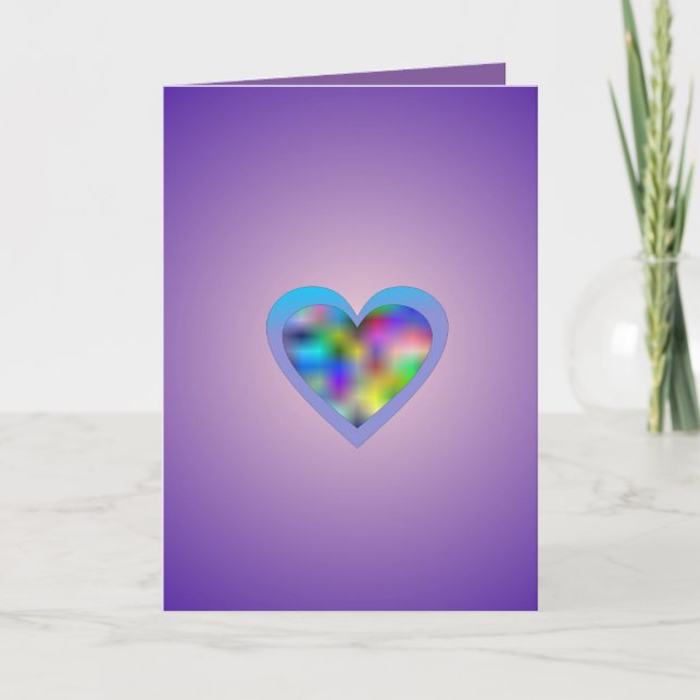 Snygg Ord på kärlek Valentines day-kortet Helgkort (Framsida)