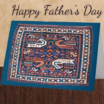 Snygg orientteppesign Fars dag-kort