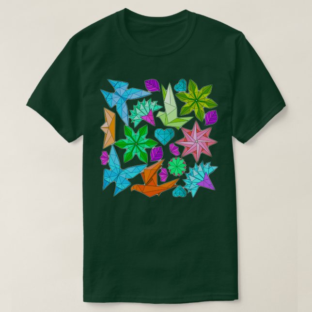 Snygg origami t shirt (Design framsida)