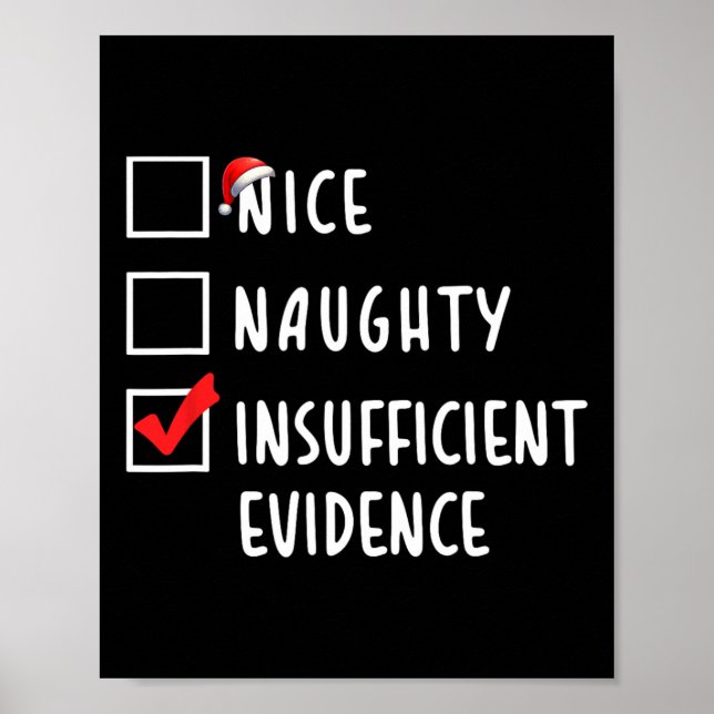 Snygg, otillräckligt bevis Jul Holida Poster (Framsidan)