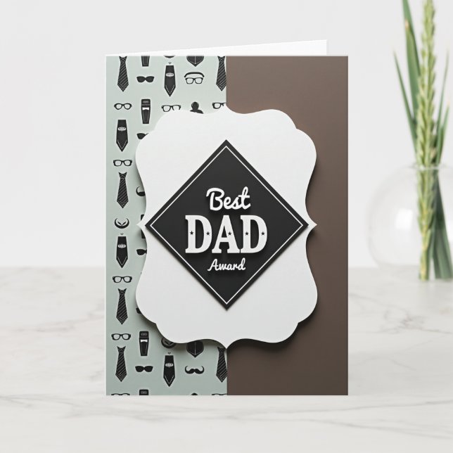 Snygg Pappa Pris Design Kort (Framsida)