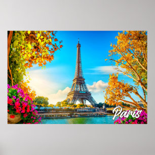 Snygg Paris, Frankrike   Eiffel Torn Poster