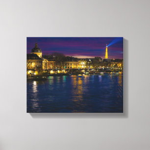 Snygg Paris Frankrike Evening Skyline Canvastryck