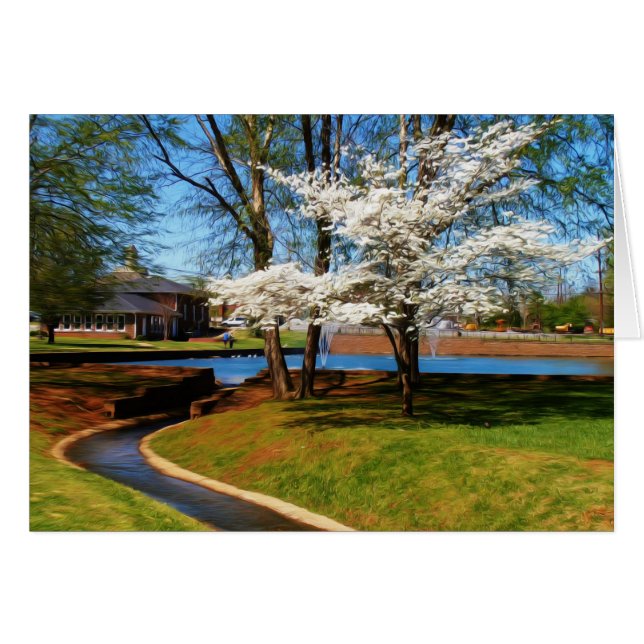 Snygg Park Scene Hälsningskort (Framsidan Horizontal)