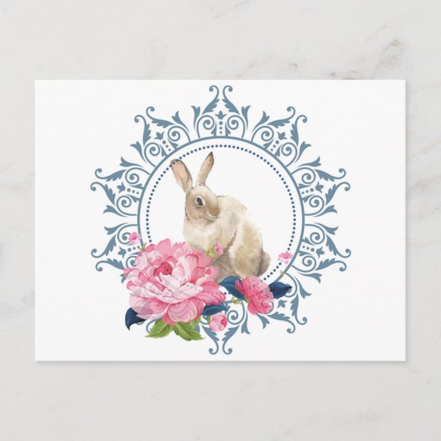 Snygg Påsk-kanindesign Vykort (Framsida)