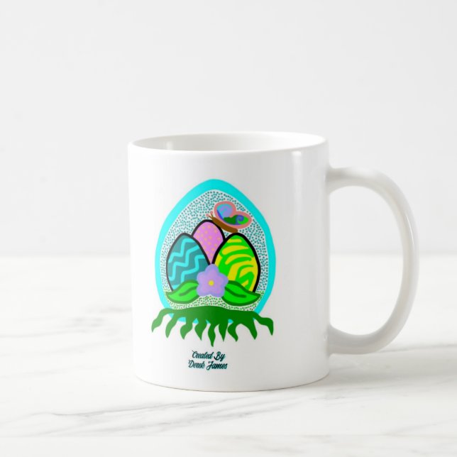 Snygg Påskägg-kaffe Mugg (Höger)