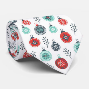 Snygg Pastel jul Hanging Bollar och Gräs Slips