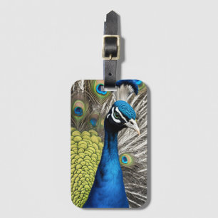 Snygg Peacock Bagagebricka