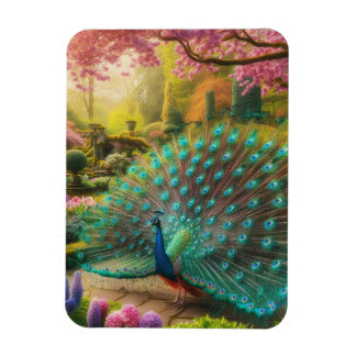 Snygg Peacock-design Magnet