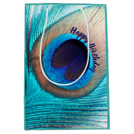 Snygg Peacock Feather med Namn