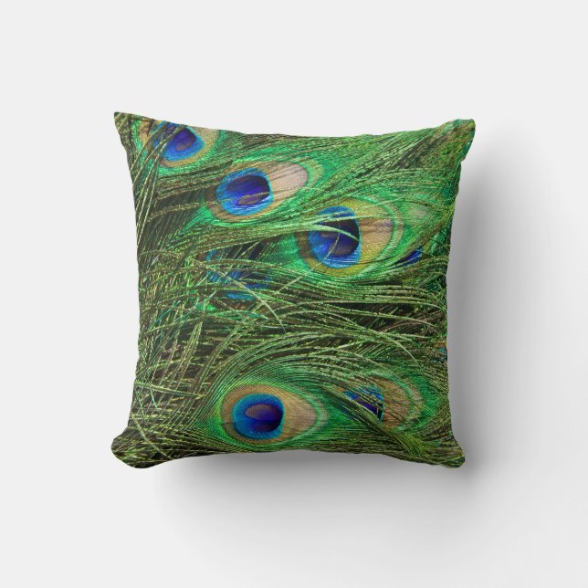 Snygg Peacock Kudde (Framsida)