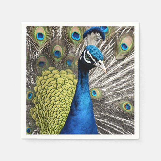 Snygg Peacock Pappersservett (Framsidan)