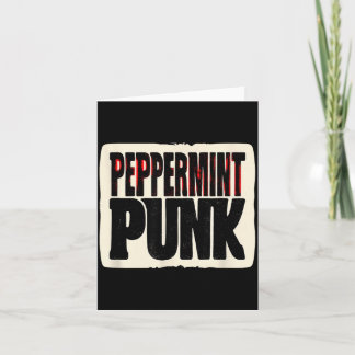 Snygg pepparmynta-punklook för pojkar och flickor kort